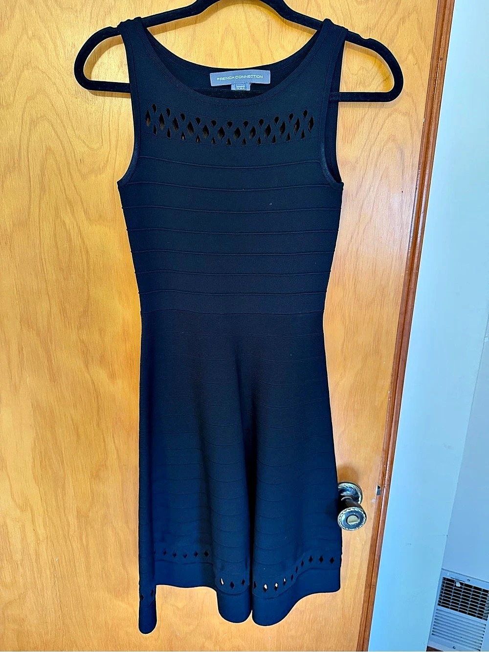 French Connection Black Mini Dress Size 4
